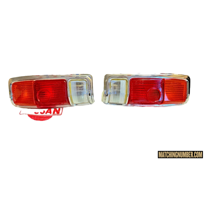 NOS Coppia Fanali Combinazione Posteriori Datsun 1200 Coupè B110 Koito 220-26437r/l