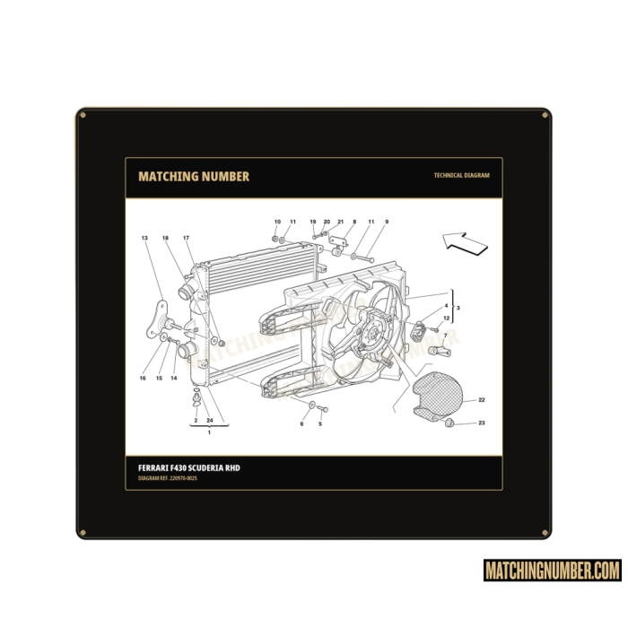 Riparo elettroventilatore assiale Ferrari 220970