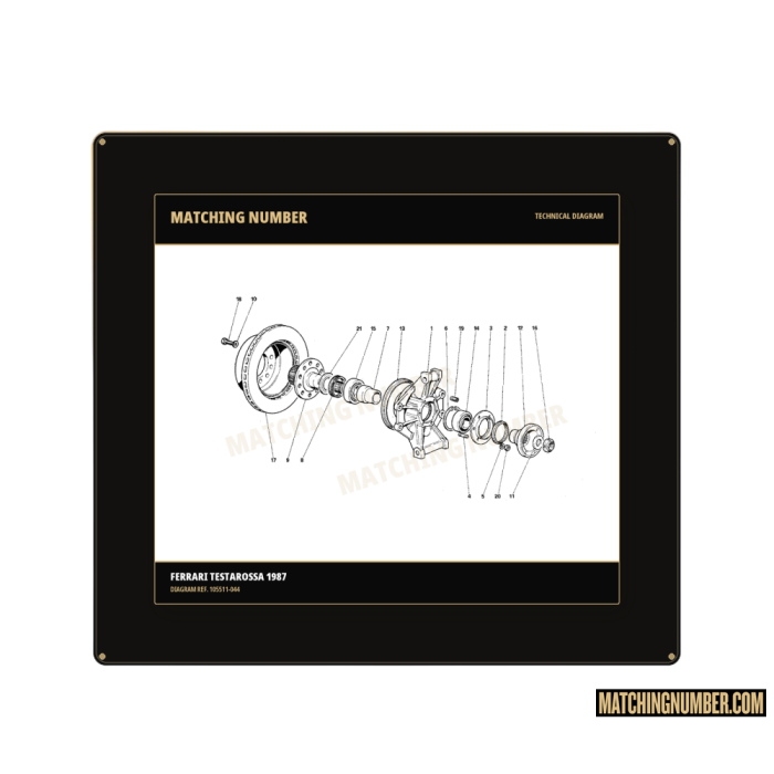 Rondella lavorata Ø 27,5-45 × 4,5 bond Ferrari 105511