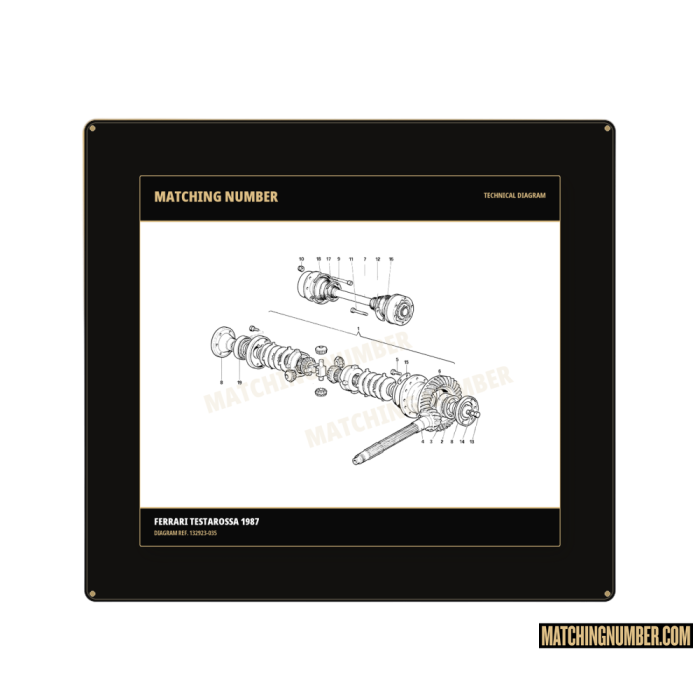 Rondella lavorata Ø 75 -88,9 × 2,45 Ferrari 132923