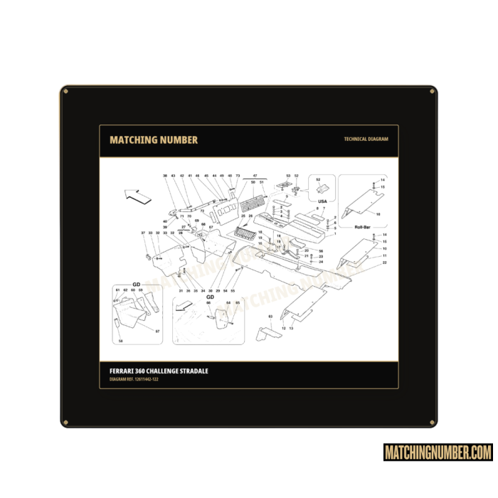 Countersunk washer Ø 6.4-18 × 0.4 Ferrari 12611442