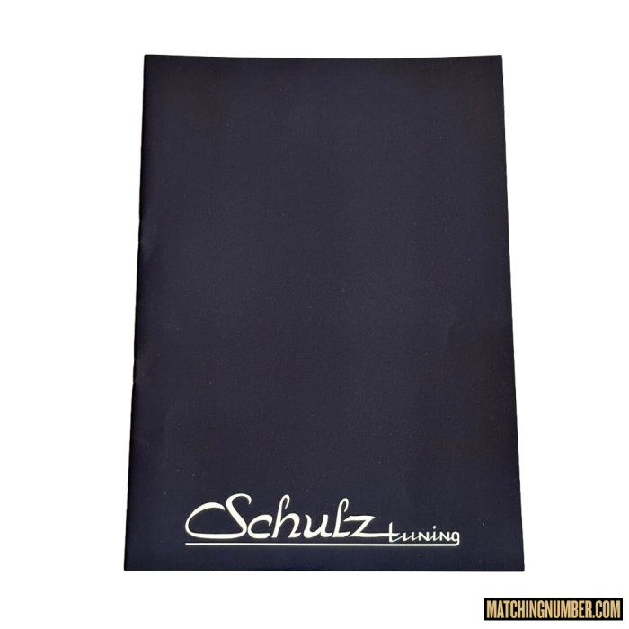 Schulz Tuning Mercedes Brochure Prospekt Rare