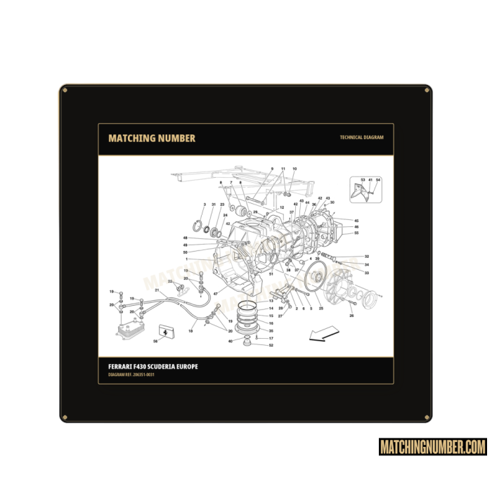 Spessore coperchio cambio 3,0 mm Ferrari 206351