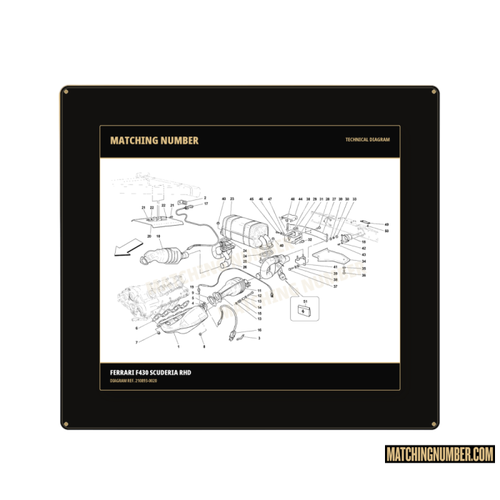 Left bracket for Ferrari 210893 silencer