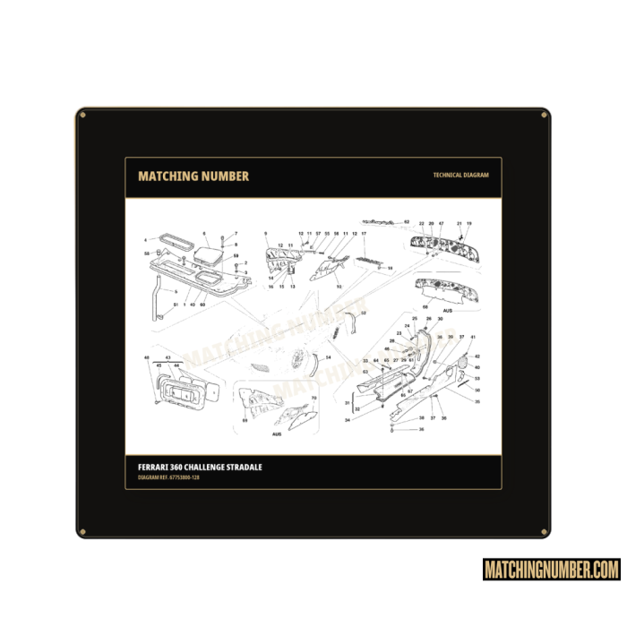 Targhetta esterna Challenge Stradale Ferrari 67753800