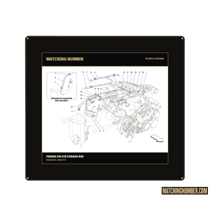Tubo in gomma Ø 16 × 23 × 85 Ferrari 234802